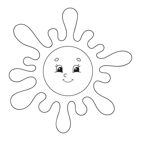 güneş boyama sayfası